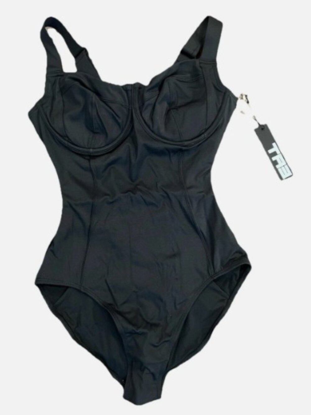 NWT TA3 Black Lifty One Piece Swimsuit Size XL Regular/Long B/C Cup